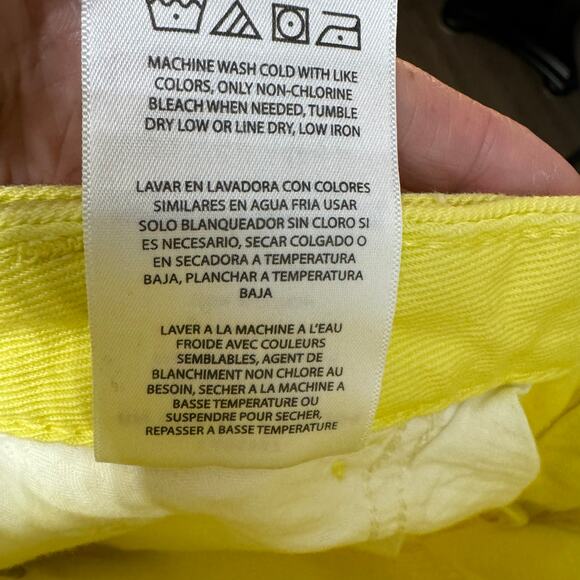 Staud + Wrangler The Loose Jean Mid Ultra Relaxed Fit Yellow Women's 30x32 New - Picture 13 of 14